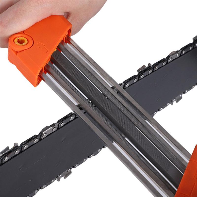2 in 1 Chainsaw Chain Fast Sharpener Metal File 3/8" 4.0mm For Stihl Chain
