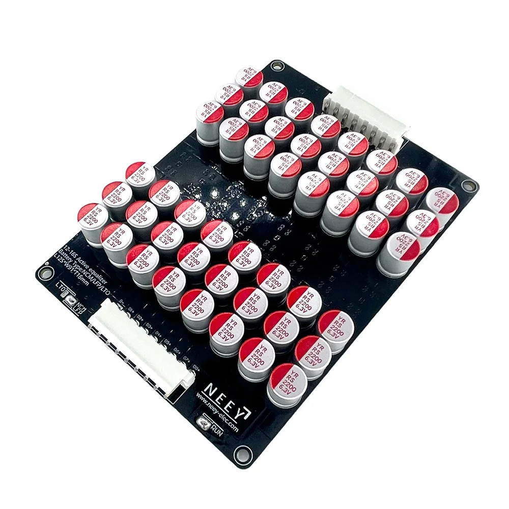 NEEY Equilibrador de ecualizador activo 5A 12S 13S 14S 15S 16S Lifepo4/Lipo/LTO Condensador de energía de batería Litio Lipo Lifepo4 Ecualizador
