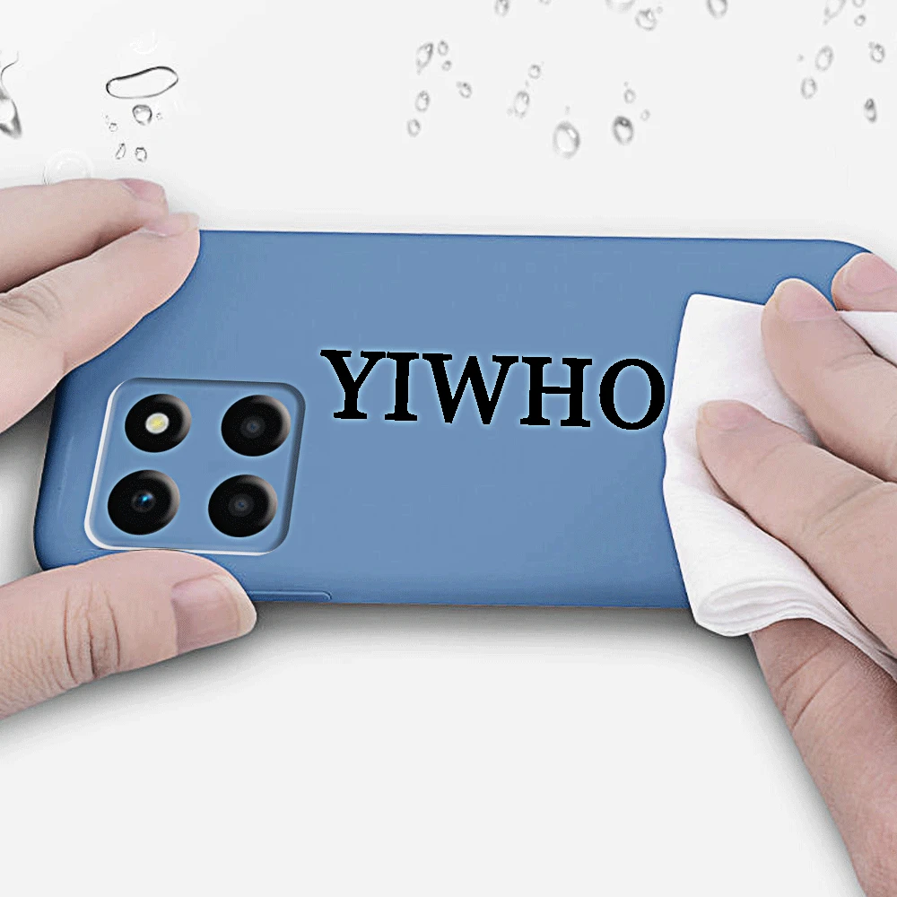 Coque de téléphone en Silicone liquide, étui arrière de protection en TPU pour Huawei Honor X7b X9b X9a X8b X8a X8 5g X7a X8 4g X6a 5g X6s