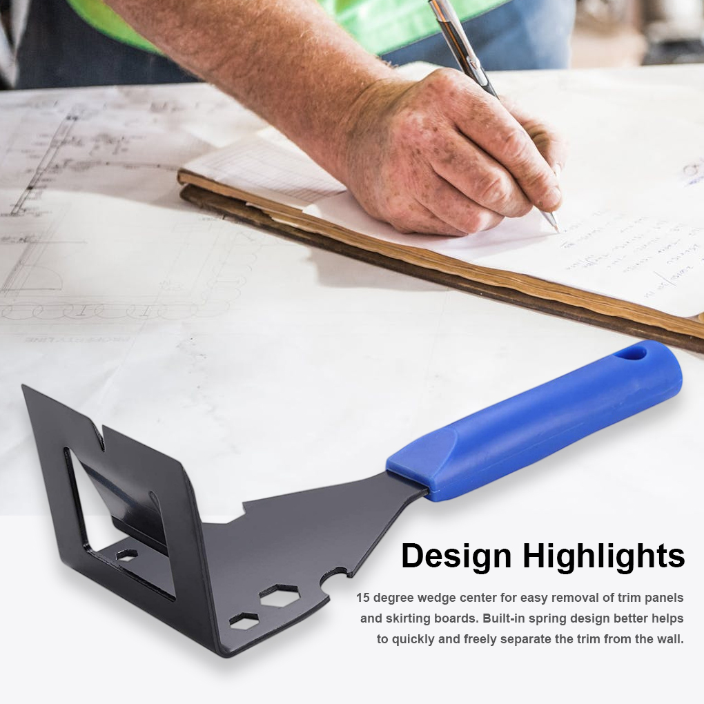 Trim Remover Handheld Baseboard Puller Ceiling Tiling Work Flooring Pry Bar Installation Removal Tool Woodworking