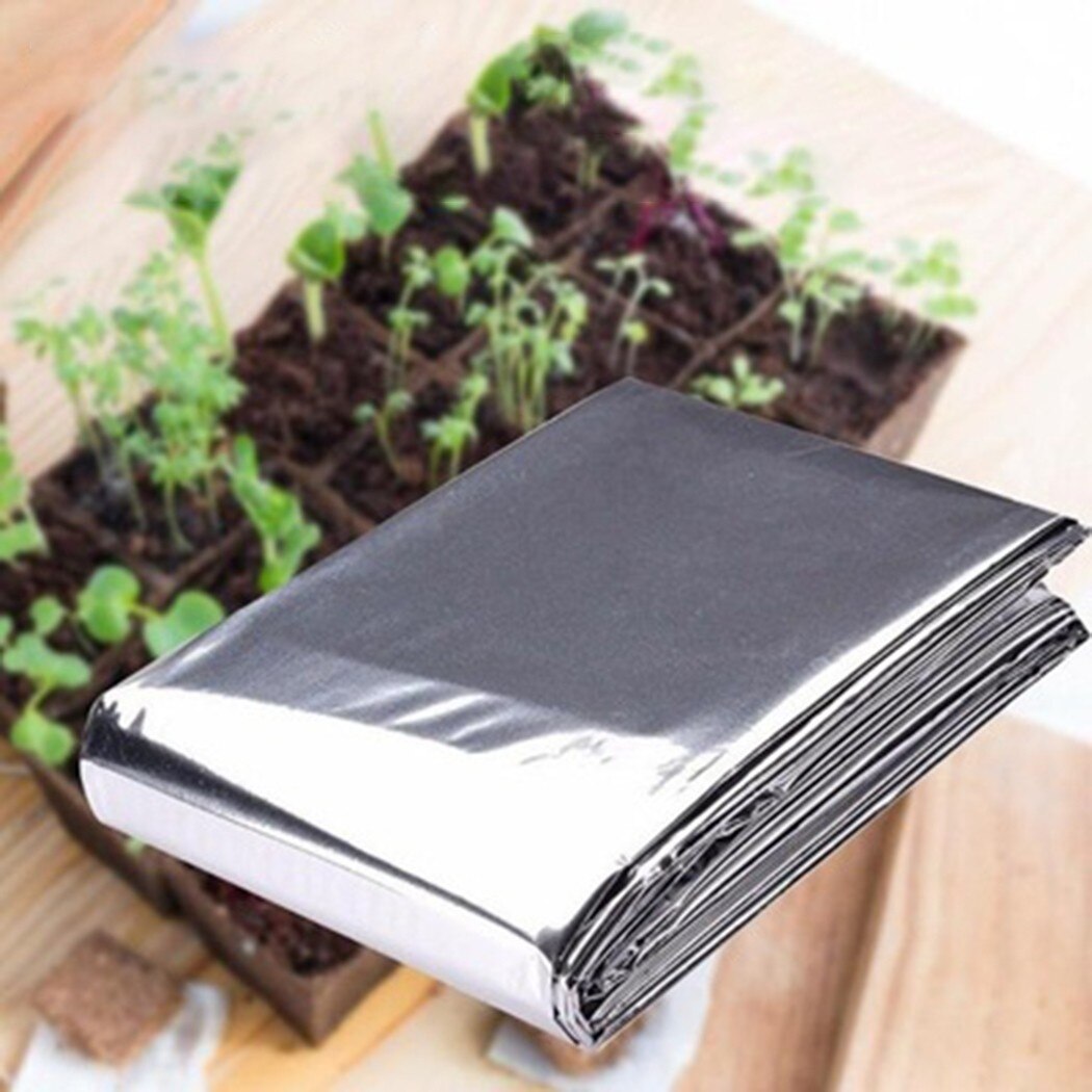 Película hidropónica altamente reflectante para cultivo de plantas, película de Mylar reflectante de doble cara para invernaderos, 210x120cm