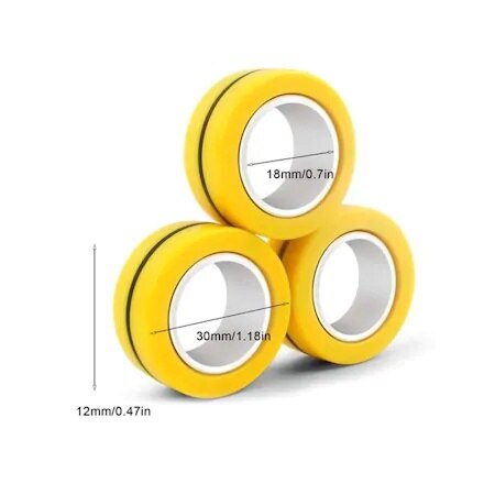 Fingears Magnetic Magnet Rings Anti-Stress Ring Wheel 446693358