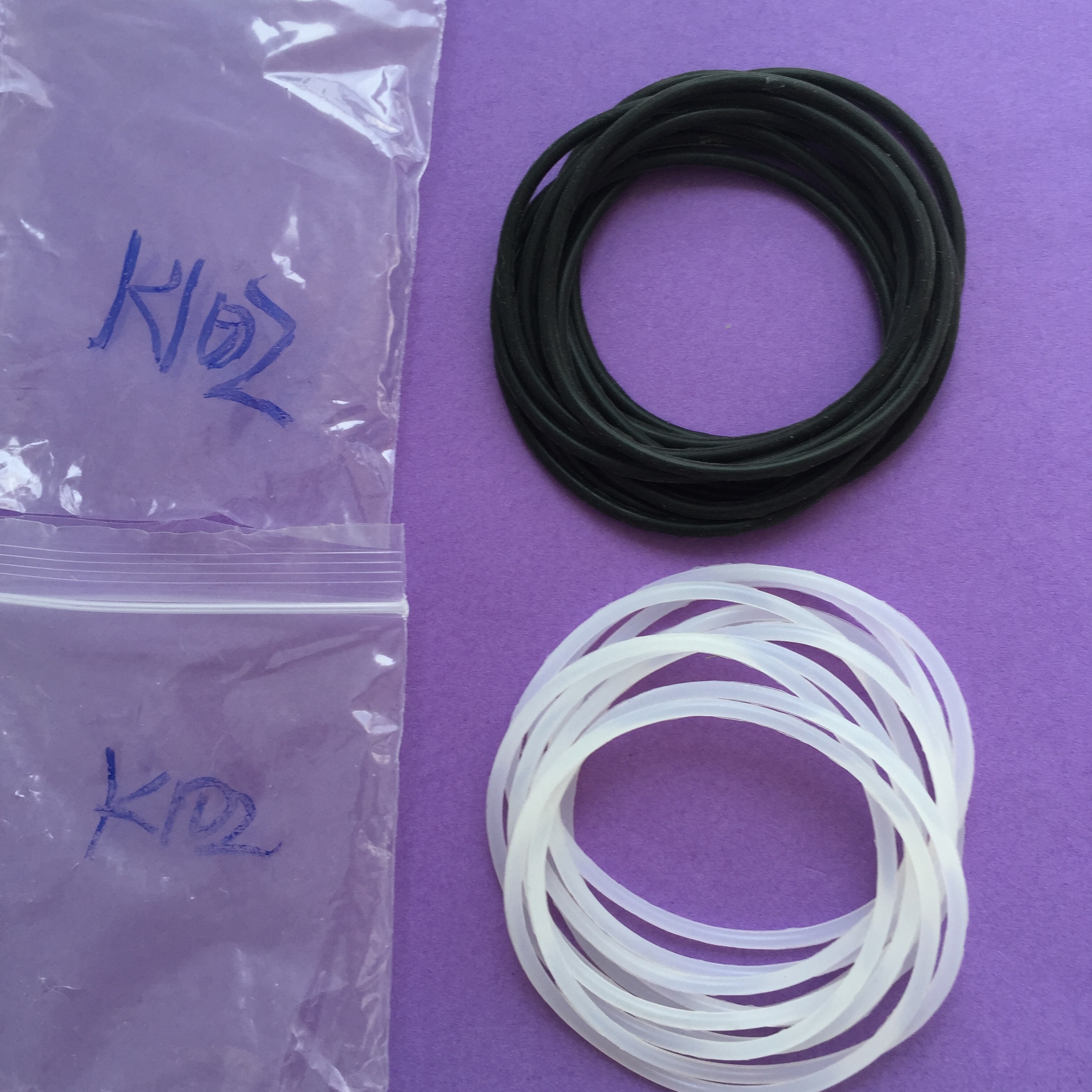 10 stks K102Y 2mm * 50mm Rubber Transportband Transmissie Riem Siliconen Band DIY Speelgoed Onderdelen Op