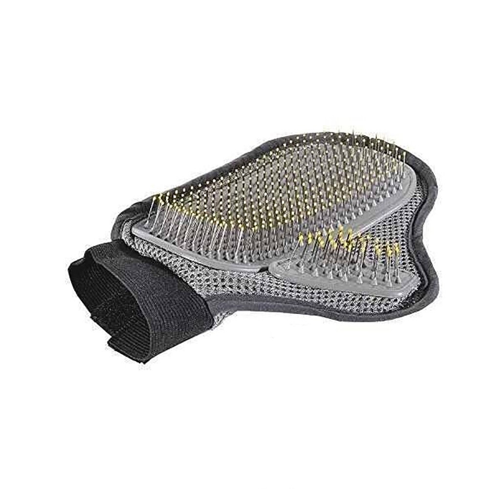 Pet Grooming Glove Hair Removal Mitts Gentle Brush Comb Pin Brush Cat Dog Long Short Fur Hair For Relax Muscles Pet Bath Brush: Default Title