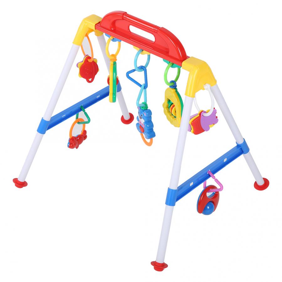 Multi-Functional Baby Musical Fitness Frame Electric Fitness Toy with Ring Bell Training Walking Kids Early Educational Toys: Default Title