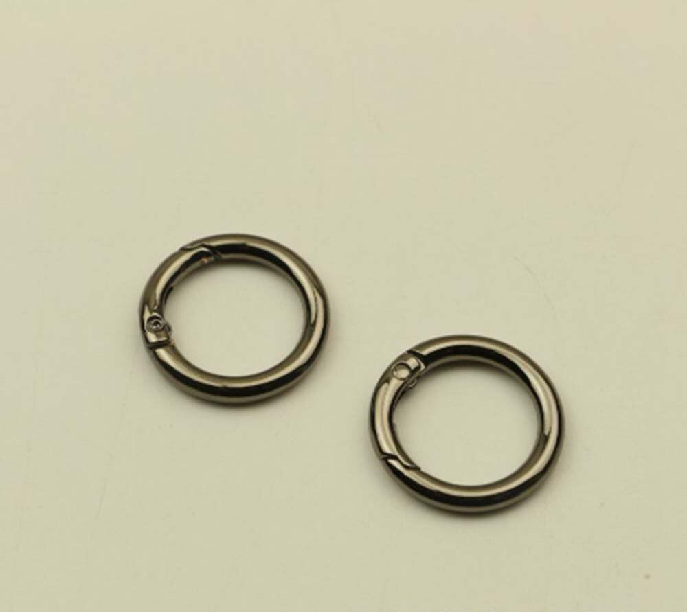 10pcs 3.8cm inner width Spring Open Link Metal Ring for Bag Handbag Purse Sewing DIY