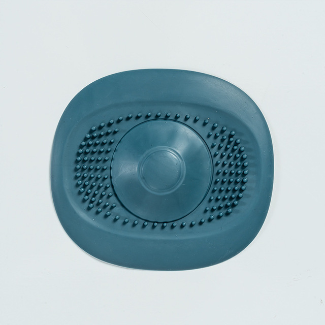 Bathroom Washbasin Drain Hair Catcher Anti Clogging Bath Stopper Plug Sink Strainer Hair Filter Kitchen Accessory: Blauw