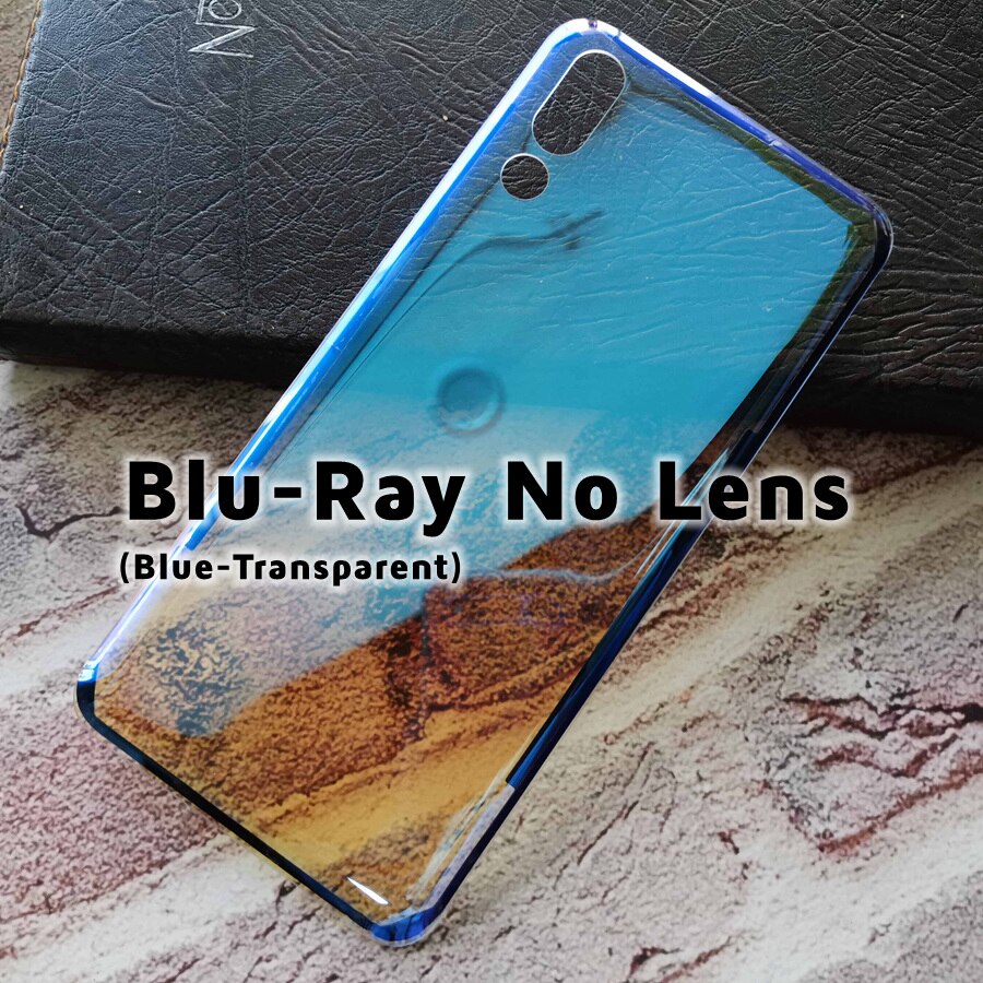 Clear Back Glass Cover Voor Huawei P20 Pro Batterij Cover Terug Glas Panel Vervanging P20 Pro Achter Behuizing Deur Case + Camera Lens: Blu-Ray No Lens