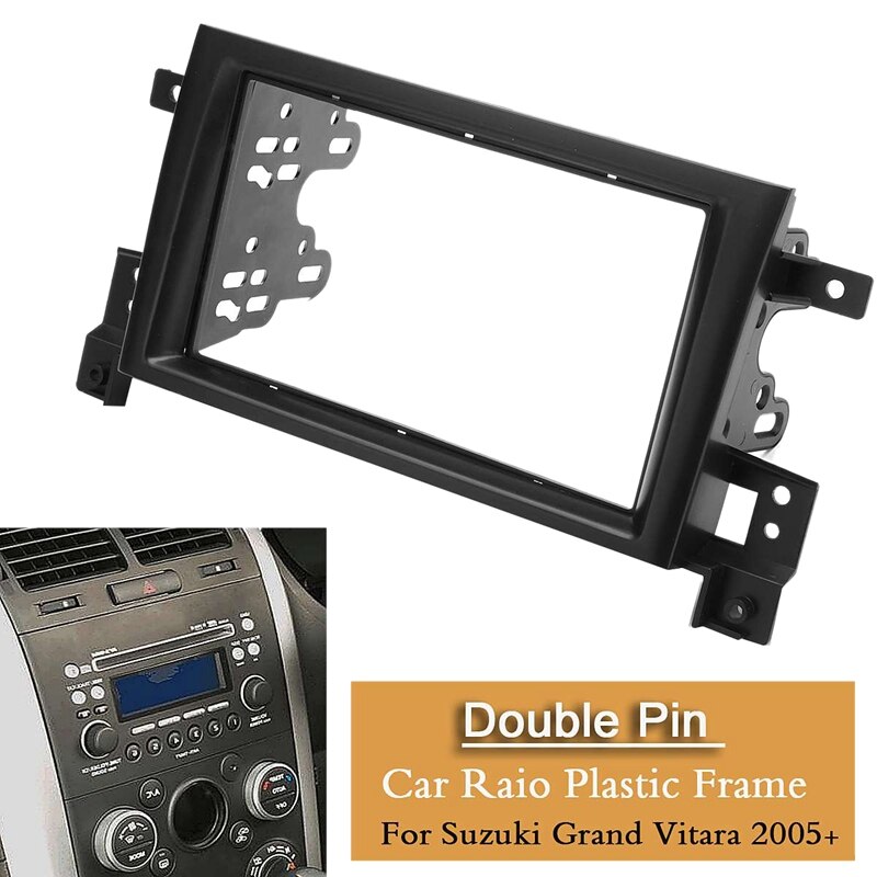 2Din Auto Stereo Radio Fascia Dvd Panel O Kit Voor Suzuki Grand Vitara 2005 2006 2007 -