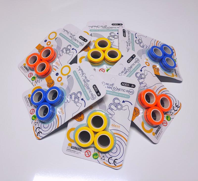 Finger Magnetische Schleife Autismus Anti-ADHS Angst Dekompression Spielzeug Spiele Party Magie Zeigen Spiele Klassische Spielzeug