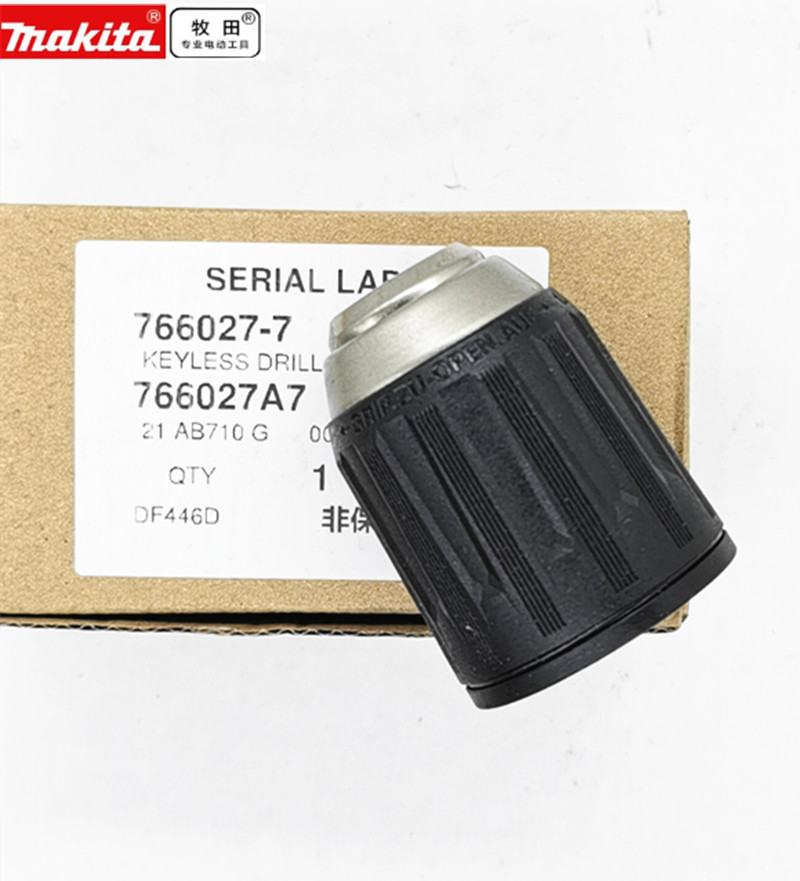 Mandrin Sans Clé 2-13MM pour Makita 766027-7 DHP484/DDF484/DDF482 /BHP452/BDF453/BDF452/LXFD01/LXPH05Z/XFD01RW DHP485 DDF446