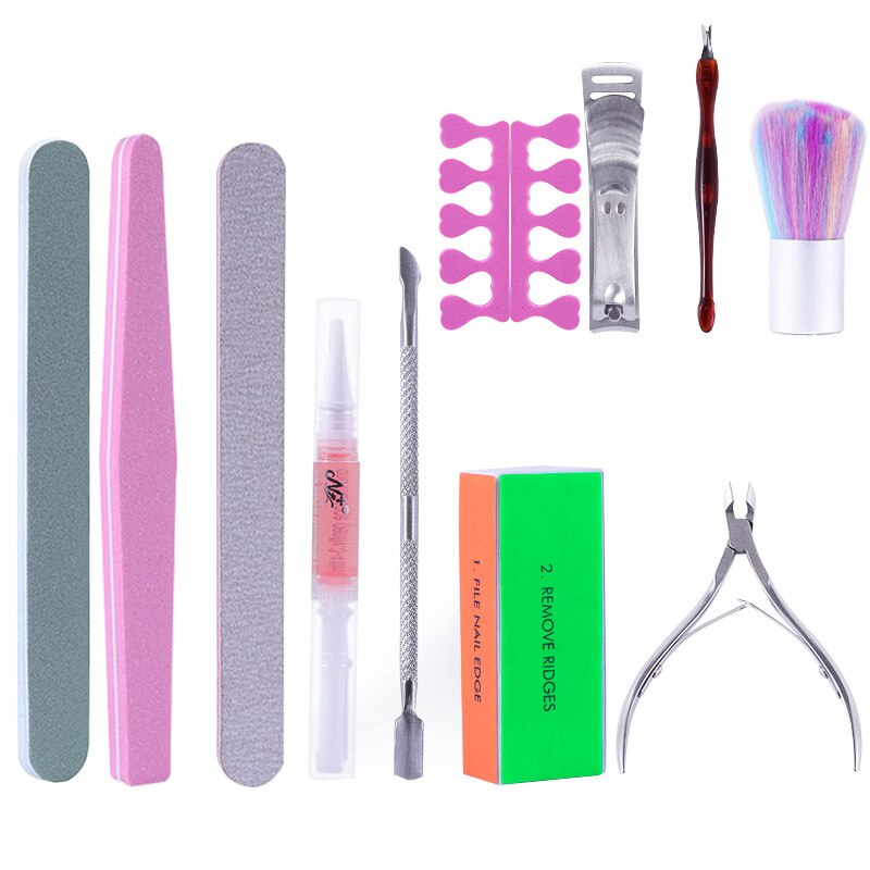 Nail Art Tool Set Salon Nail Kit Fix De Vingernagels Borstel
