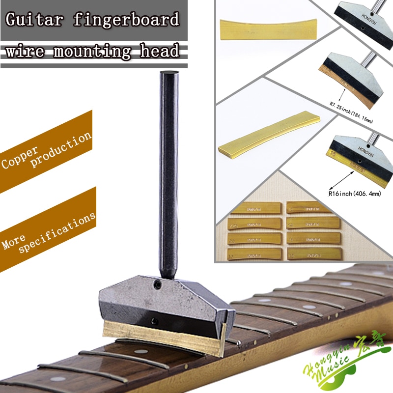 Gitarre Griffbrett Bund Drücken Sie Caul mit Durcheinander Einsatz für Gitarre Bass Gitarre Draht Ersatz Werkzeug