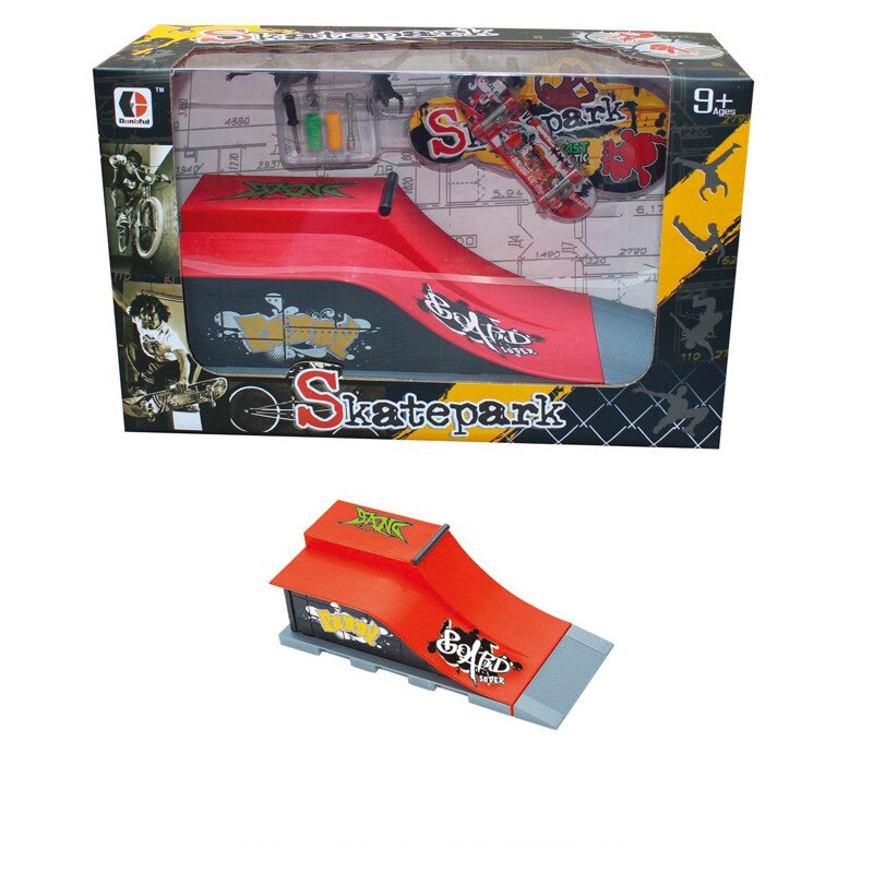 Mini Alloy Finger Skating Board miejsce połączenie zabawki dzieci deskorolka Ramp Track edukacyjne zestaw zabawek dla chłopca urodziny prezenty: G