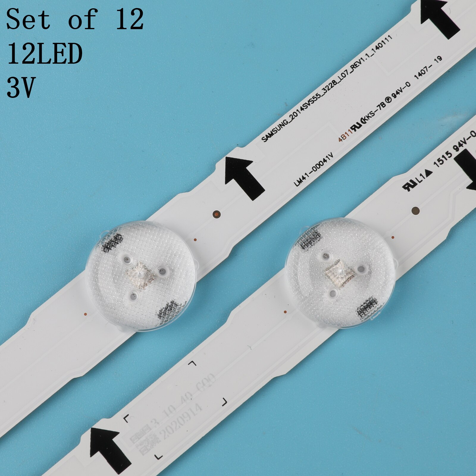 12 PCS LED backlight strip for Samsung UE50HU6900 UN50HU6950F UE50HU7000 BN96-32178A 32179A DUGE-500DCA 500DCB-R3 2014SVS_UHD_50