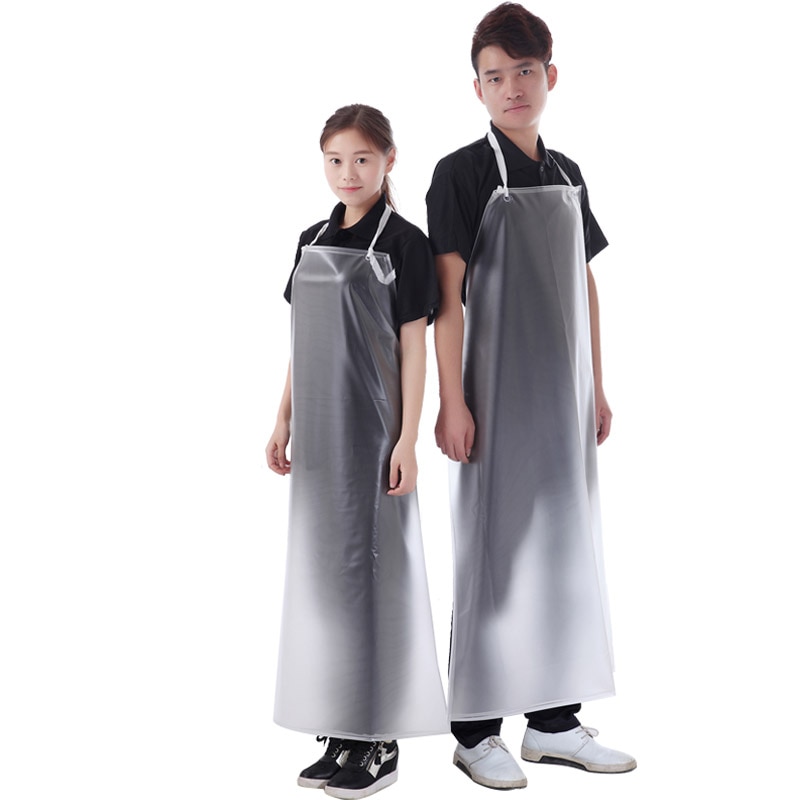 Delantales desechables impermeables y resistentes al aceite para adultos, ropa de trabajo de cocina sencilla sin mangas para hombres y mujeres.