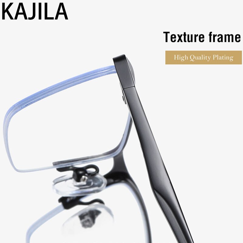 Anti-Blauw Licht Glazen Voor Mannen Half Randloze Oogbescherming Anti-blu Ray Eyewear Man metalen Frames Wholesale5910