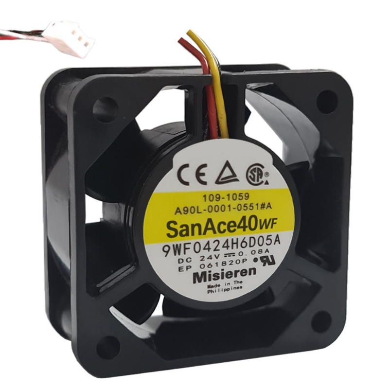 40x40x20mm 24V 0.08A Fanuc Cooling Fan 12000RPM 11.7CFM High Speed Cooler Fan: Gold