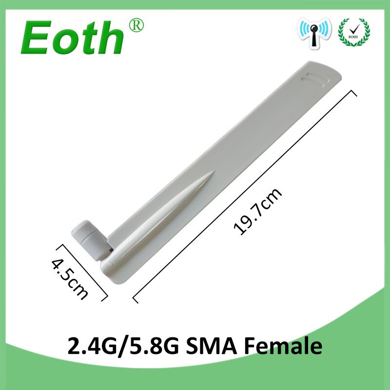 2 stücke 2,4 GHz 5,8 Ghz 5G Antenne RP-SMA 8dBi wifi Antenne Dual Band Omni-gerichtet WI FI antena luft SMA weiblichen kabellos Router