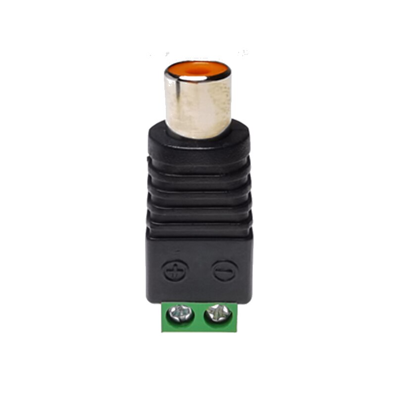 1PCS-50PCS RCA Terminal Block CAT5 To Camera CCTV Video Balun RCA Female Or Male Jack AV Screw Connector: RCA Femlae / Under 5Pcs