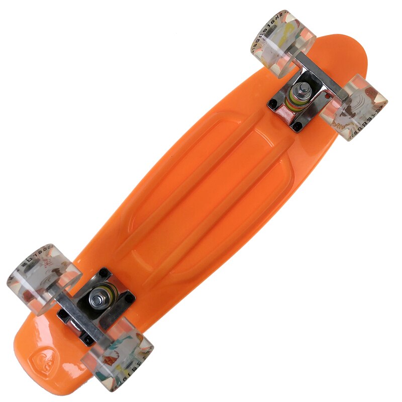 Skateboard Fishboard Longboard Mini Cruiser Four-wheel LED Flashing Scooter Board Plastic Aluminum Bracket Street Outdoor Sports