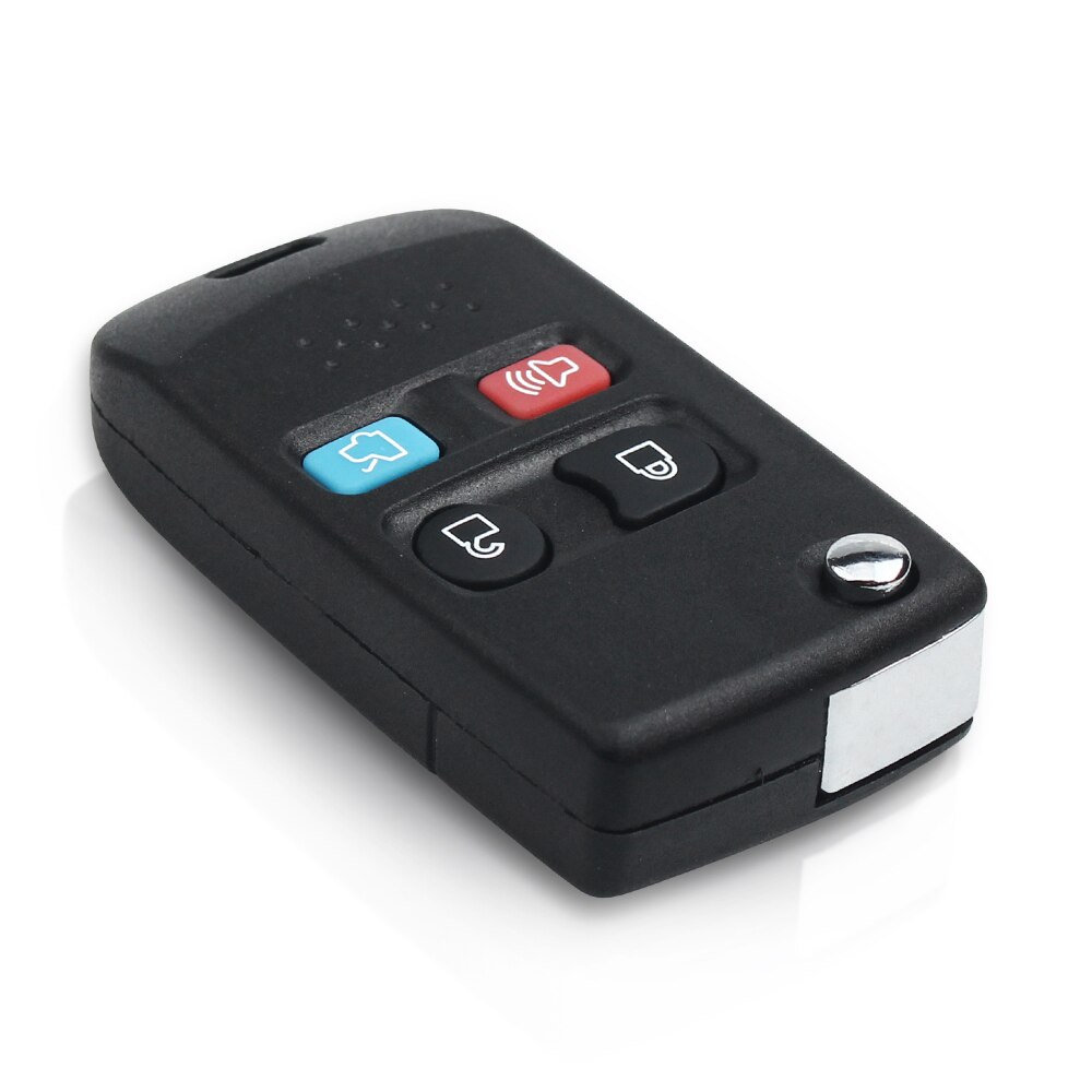 KEYYOU 4 Button Modified Folding Flip Fob Remote Key Shell For Ford Focus Complete Escape Mustang Explorer Lincoln Town Sport