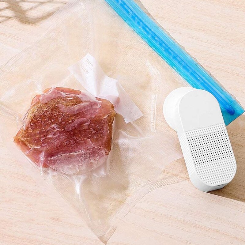 Draagbare Mini Vacuum Sealer, Vacuüm Voedsel Sealer Machine Pompen/Inflatie 2 In 1 Bag Sealer Vacuüm Verpakking Machine