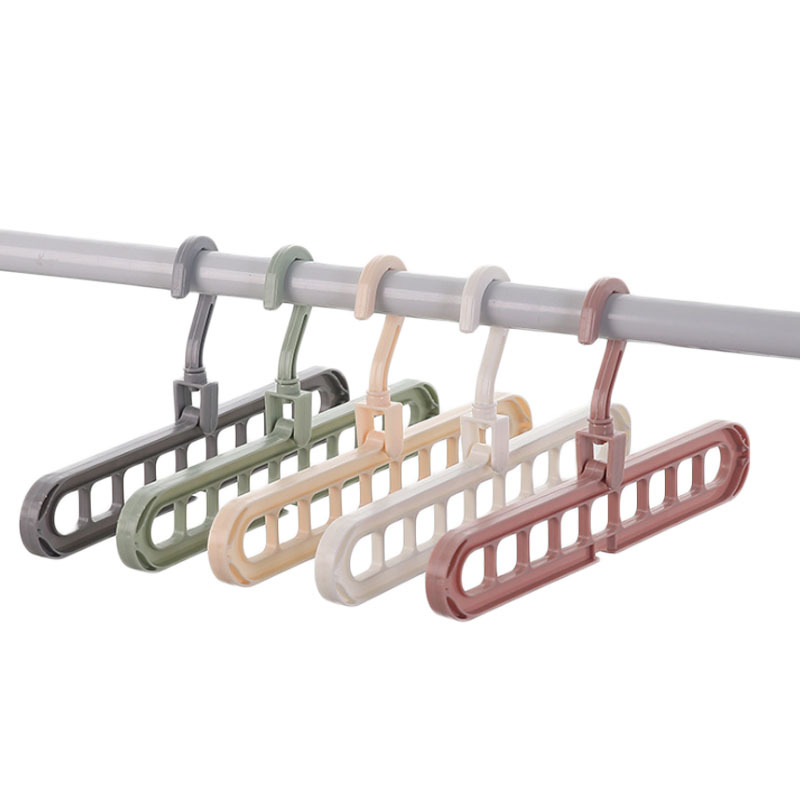 Magic Multi-port Support Circle Clothes Hanger Clothes Drying Rack Multifunction Plastic Clothes Hangers Home Storage Hangers