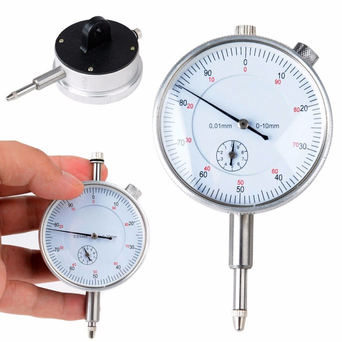 GTBL Dial Gauge Indicator Precision Metric Accuracy Measurement Instrument 0.01mm