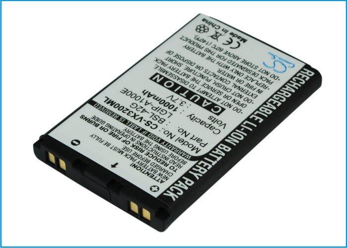 CS 1000mAh / 3.70Wh battery for LG AX245, SBPL0078401, SBPL0081001, SBPL0081101, SBPL0082302