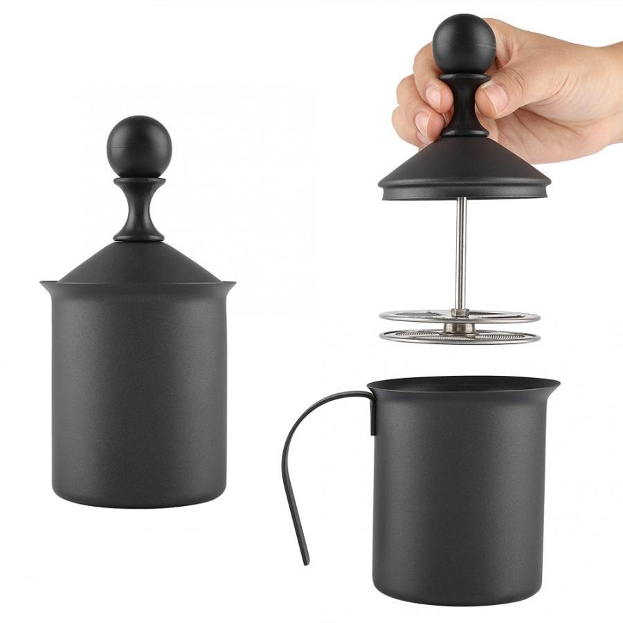 Acier inoxydable manuel Double maille mousseur à lait mousse fabricant café Cappuccino décoration outils manuel mousseur à lait