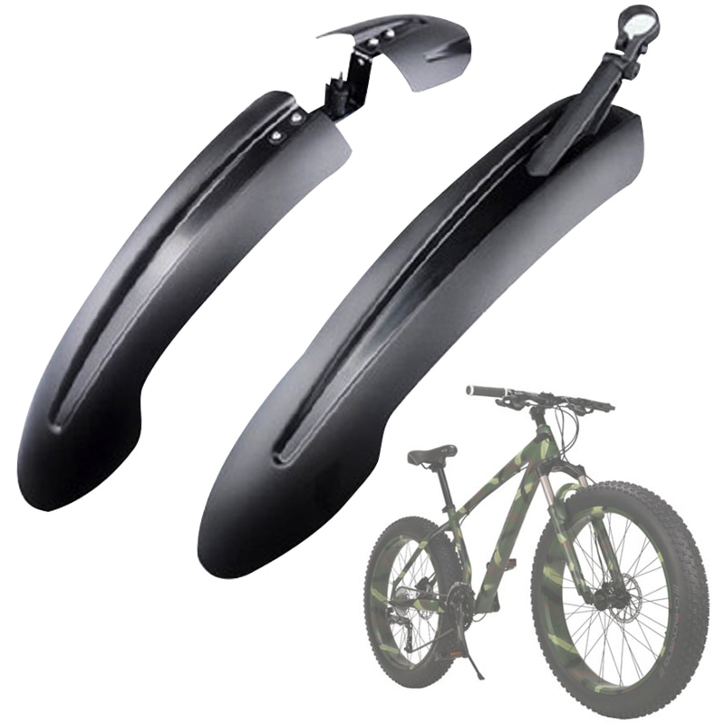 4.0 Wide Fat Bike Fender 26-27.5 inch Cycling Wings Bike Front Rear Mud guard For Fatbike Fender Durable Fat Bicycle Fenders