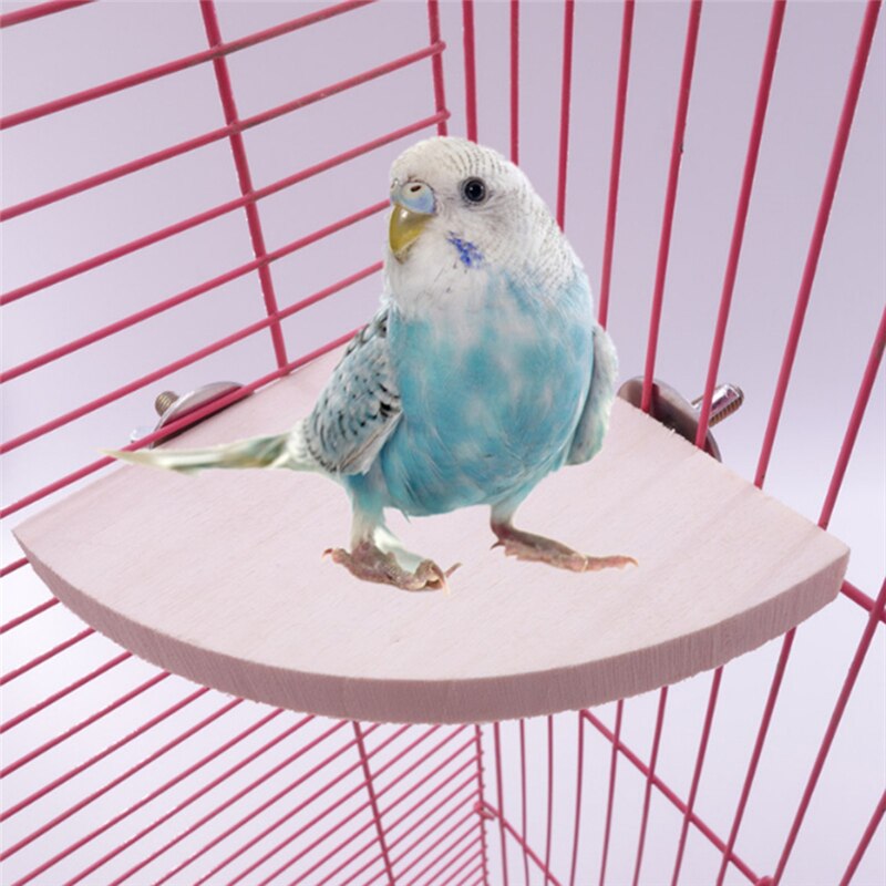Kæledyr fugl papegøje træ platform beslag legetøj hamster gren fugle bur legetøj 3 størrelse kæledyr forsyninger