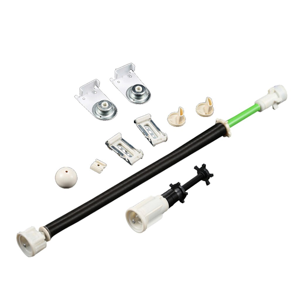 1 Kit tende a rullo in plastica a molla + accessori in metallo per tende fai-da-te