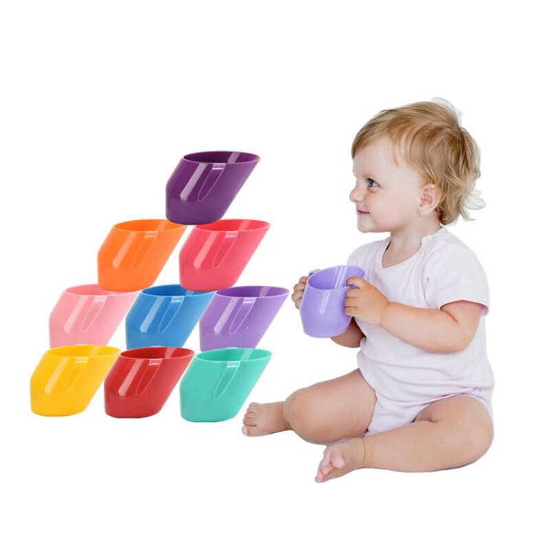 1Stck Neue freundlicher Baby Doidy Tasse Baby Ausbildung Trinkbecher geneigt Tasse Für freundlicher Baby Waschen Tasse Wasser Tassen