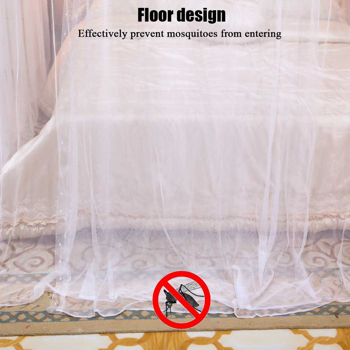 Four Corner Mosquito Netting Canopy Mosquito Net For Double Bed Mosquito Repellent Tent Insect Reject Canopy Bed Curtain