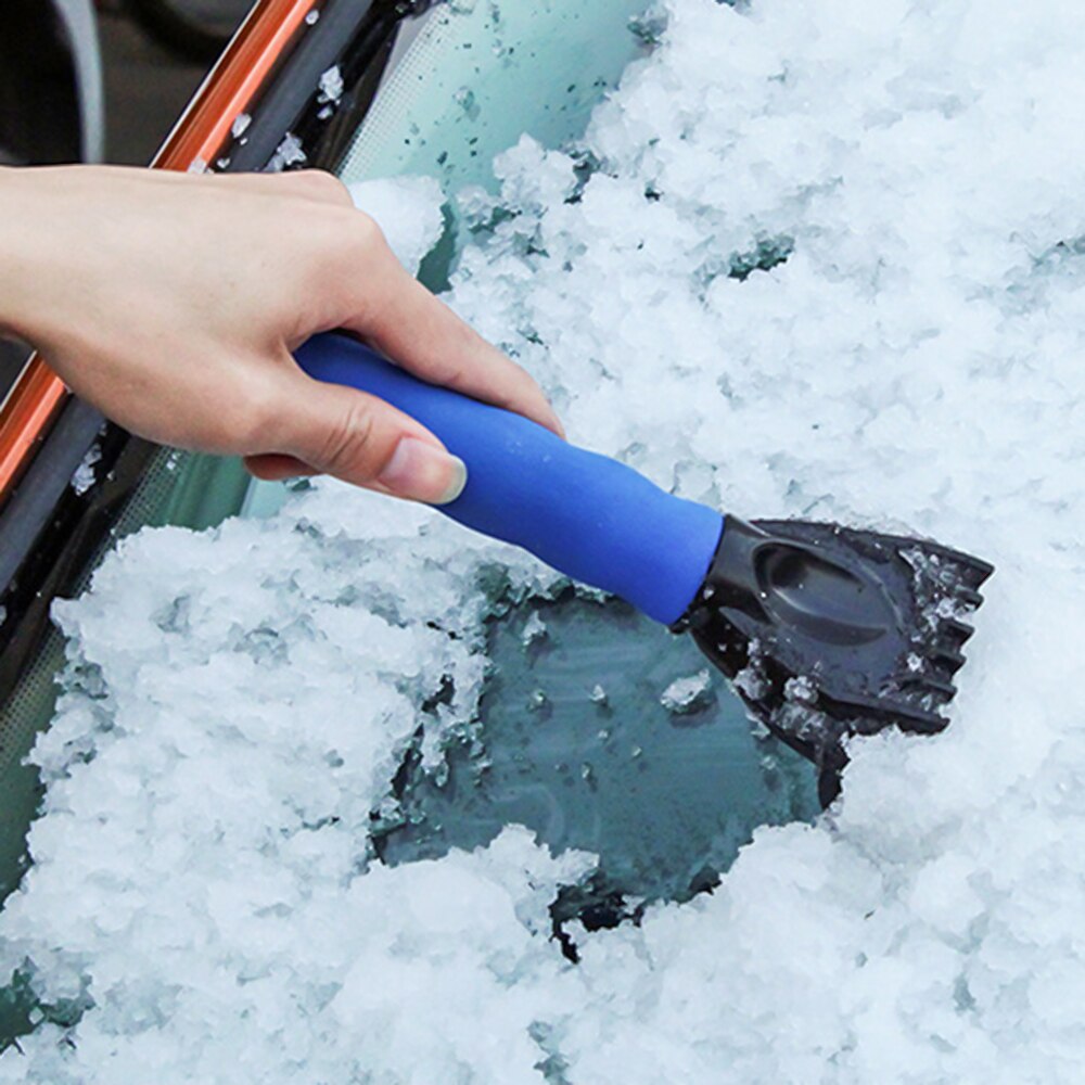 Grattoir de neige avec dissolvant de neige imperméable, gant doublé d'un outil de nettoyage en molleton épais, hiver