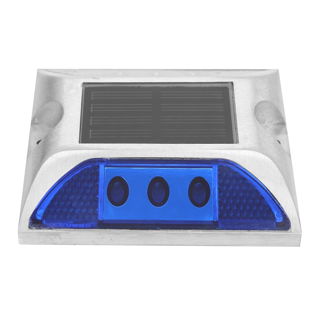 Road Stud LED Solar Power Ground Marker Lights Waterproof Outdoor Driveway Road Highway Spike Lamp