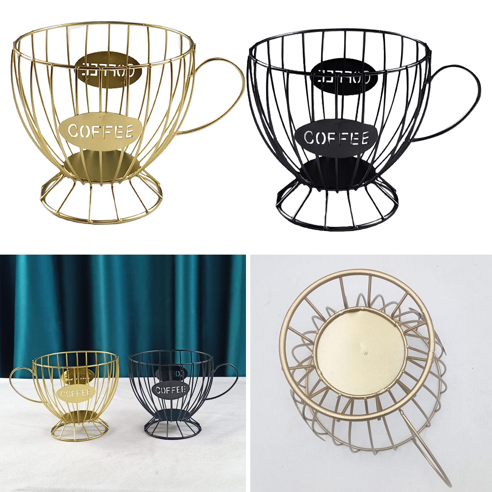 Koffie Pod Houder Ijzer Mok Cup Keeper Capsule Koffie Espresso K Cup Keuken Opslag Mand Organizer Container Voor Cafe Bar