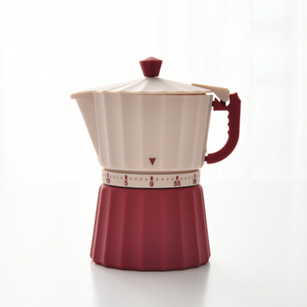 cute rotating student learning productivity timer mechanical reminder timer Children's Desktop set management Device: red