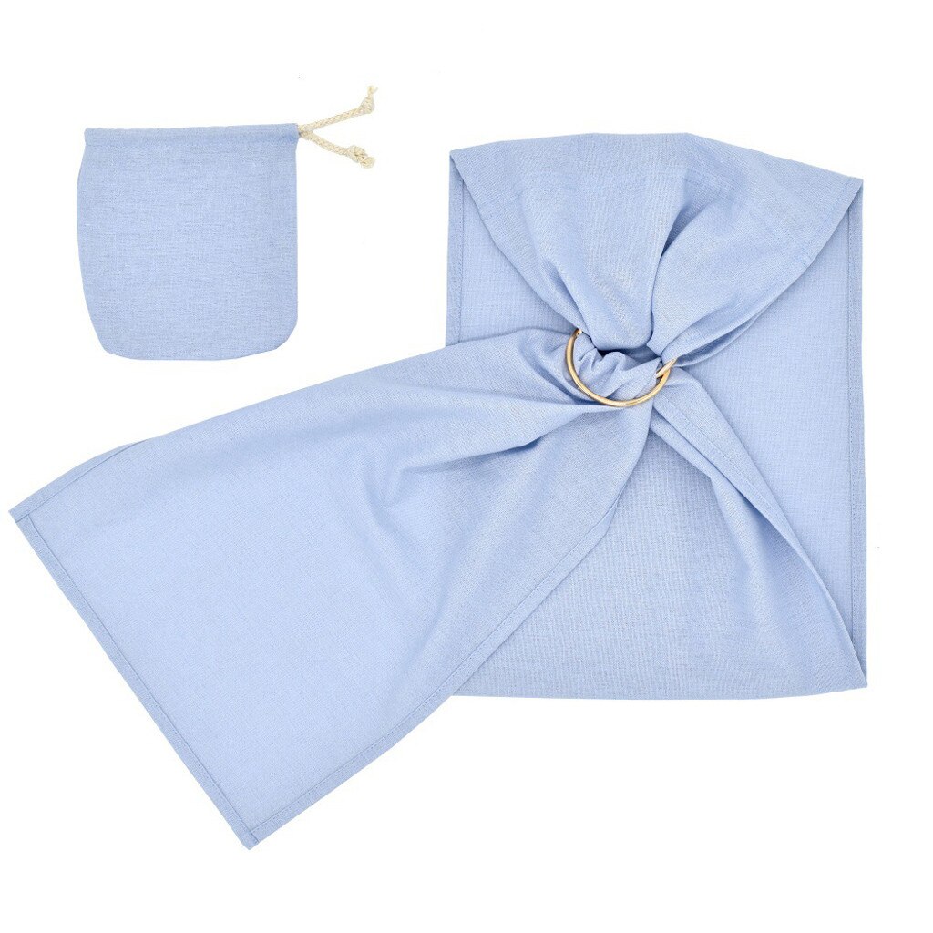 Toddler Baby Linen Solid Doll Carrier Doll Ring Sling Children's Toy Ring Sling: Sky Blue
