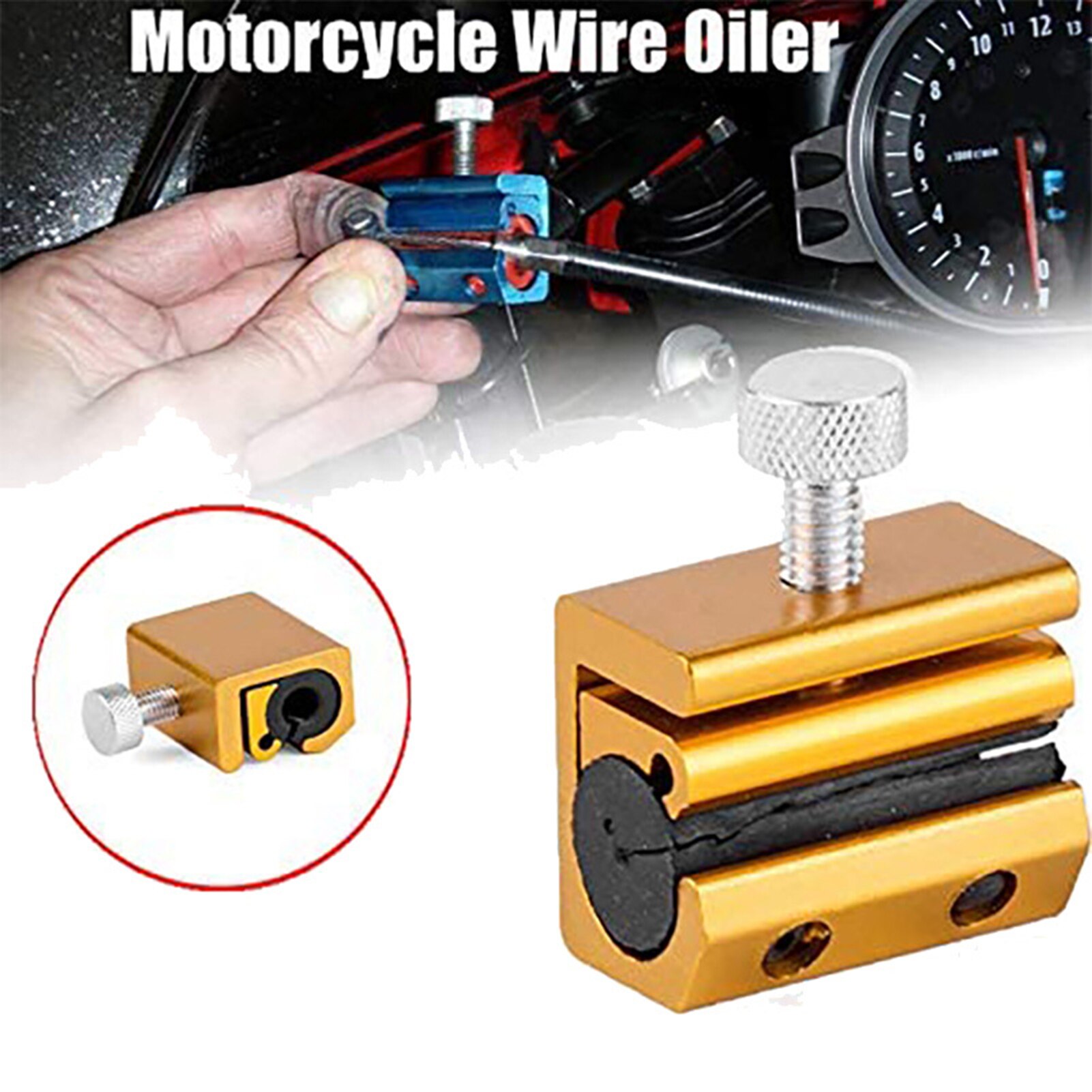 Motorcycle Wire Lubricator Lubrication Oiler Injector Cables Refueling Tool