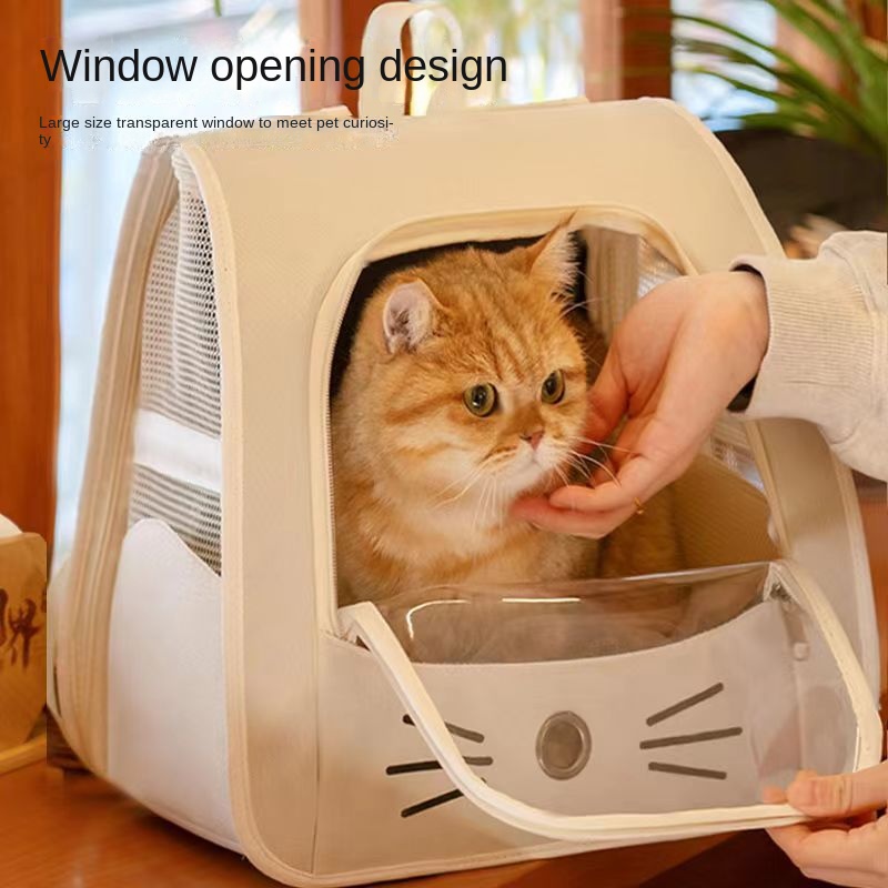 bag space capsule outdoor portable pet backpack shoulder side door large capacity breathable pet supplies