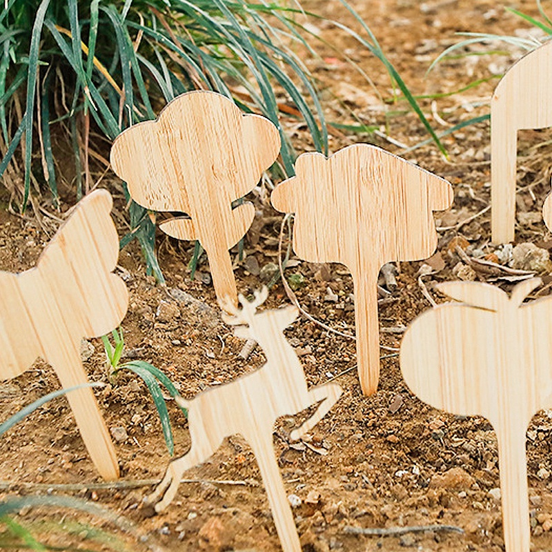 Plant Tags Bamboe Plant Markers Kwekerij Labels T Type Plant Markers Bonsai Label Tuin Bloemen Gereedschappen Plant Label 10 stuks