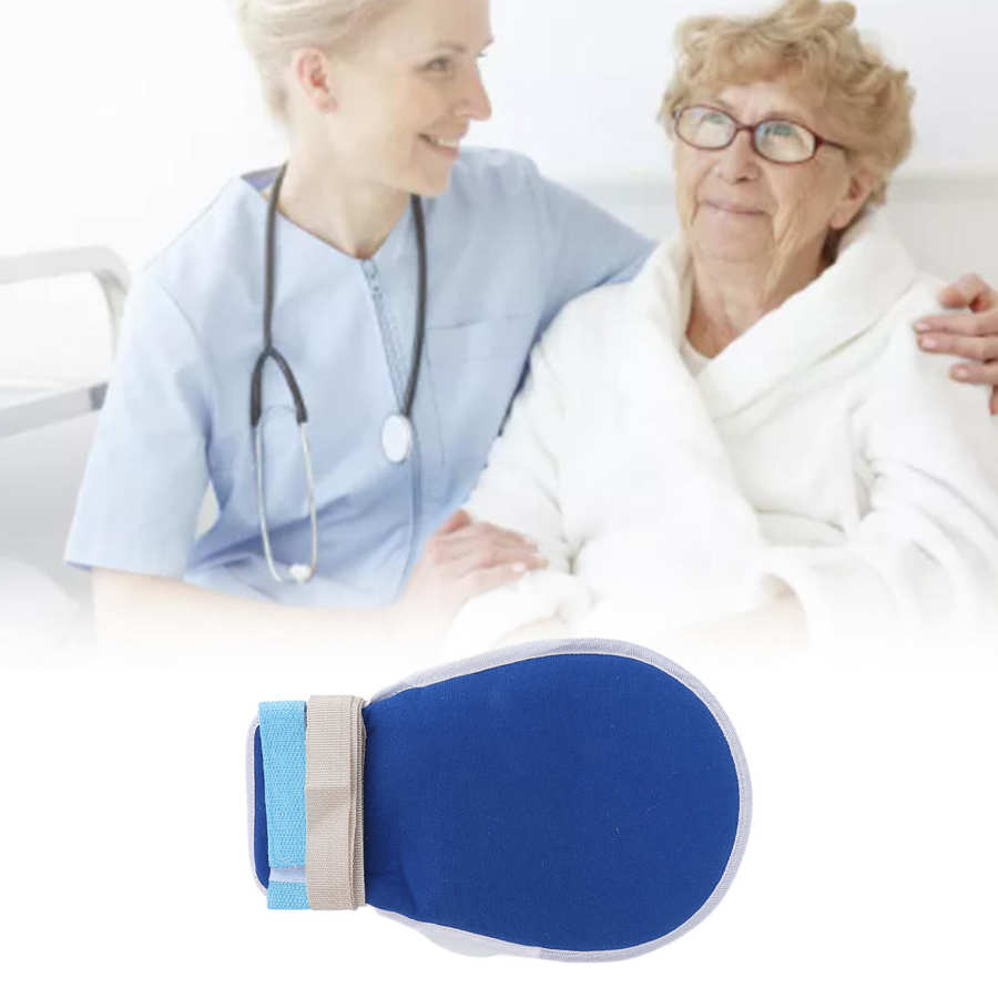 Control Mitt Hand Gloves Restraints Patient Hand Protector Prevent Harm Fixed Glove Band for Prevent Injury