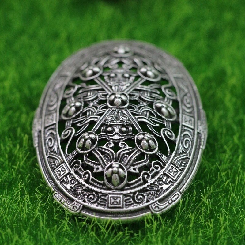 Vintage Nordic Amulet Fibula Set Broches Zweden Scandinavische Viking Sieraden