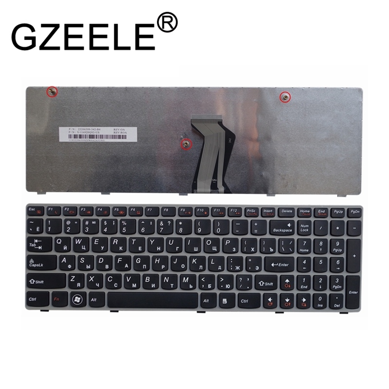 Clavier d'ordinateur portable russe pour LENOVO G580 Z580A G585 Z585 G590 Z580 MP-10A33SU-686CW RU ordinateur portable remplacer par le cadre