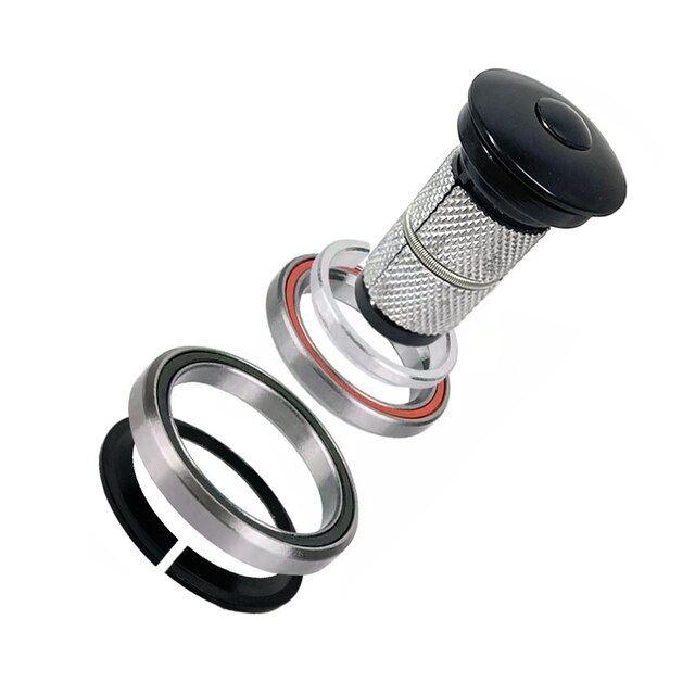 Bicycle Headset 1-1/8"-1-1/2" For Tapered Head Tube MTB Road Bike Frame 41.8/52mm Steering Bearing Headset Bicycle Accessories: Default Title