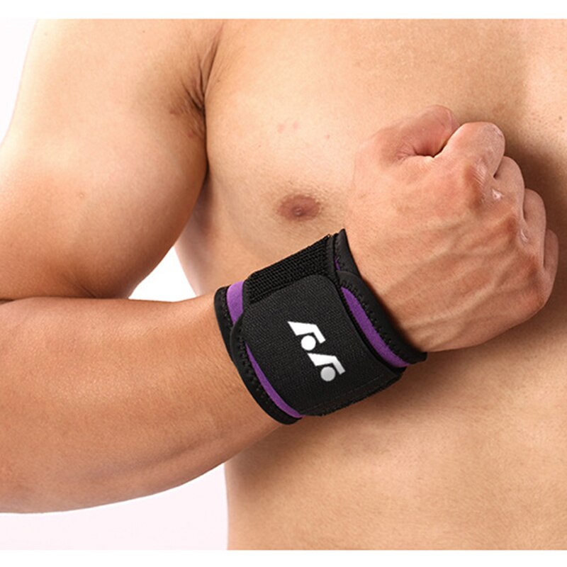 Muñequera ajustable para hombre y mujer, pulsera de entrenamiento deportivo, Protección deportiva , 1 ud.: 1PC Purple