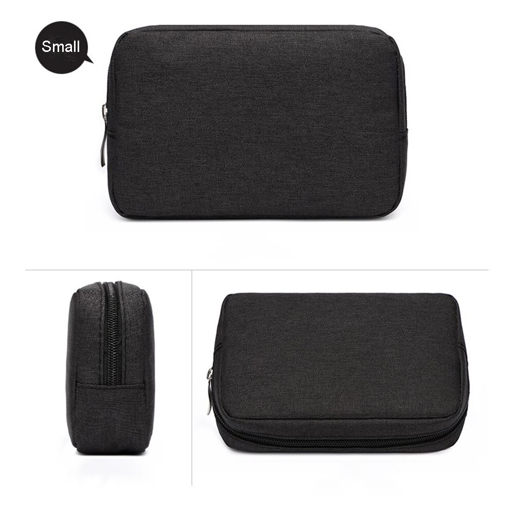 Travel Solid Make Up Bags Carrying Wash Cosmetic Tote Bag Makeup Beauty Cable Organizer Toiletry Pouch Storage Cosmetic Case Bag